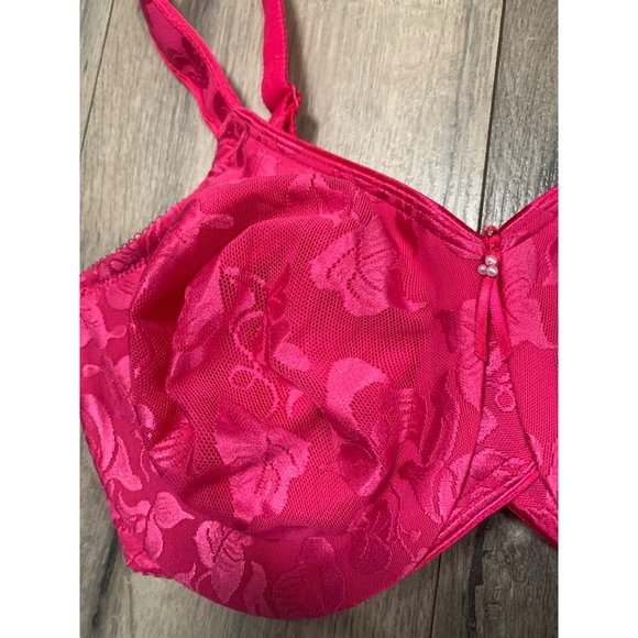 Wacoal Womans 36DD Awareness Seamless Full Figure Bra Pink Peacock - 85567 - Picture 6 of 11